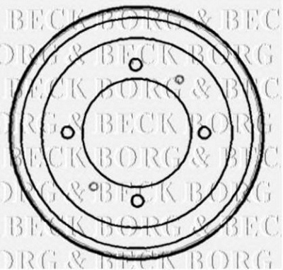 BORG & BECK bbr7153 -  Тормозной барабан